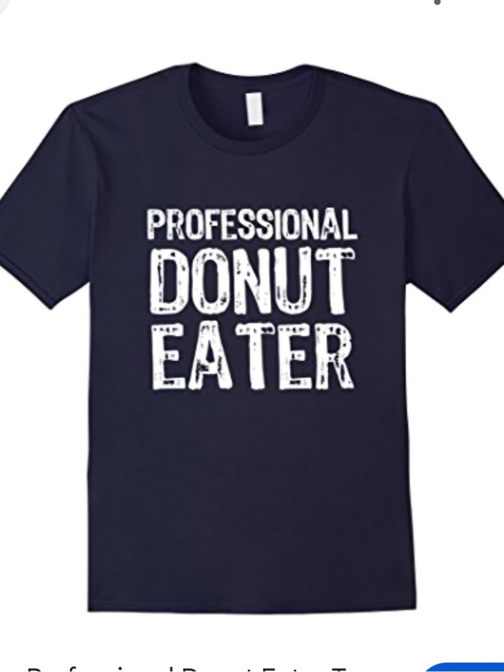 Anvil Navy 'Professional Donut Eater' Short Sleeve Tee
